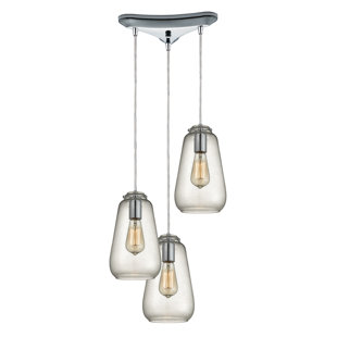 Toothman 3 - Light Polished Chrome Cluster Pendant