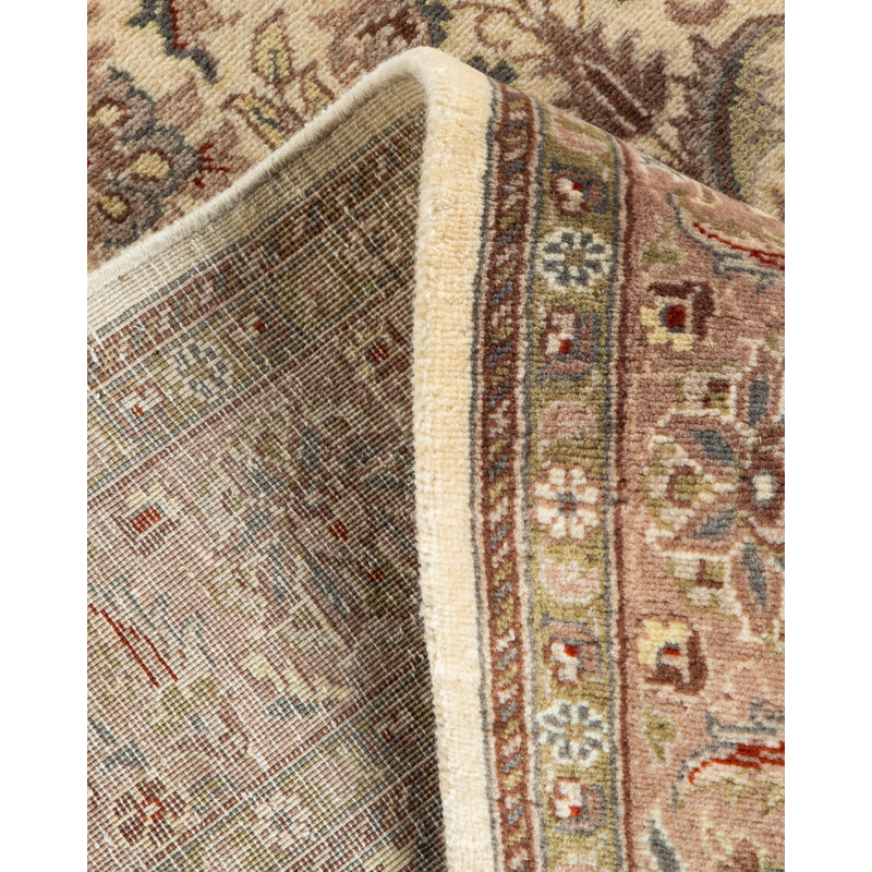 Hayner One-of-a-Kind Hand-Knotted New Age 7'1" Round Wool Area Rug in Brown/Beige