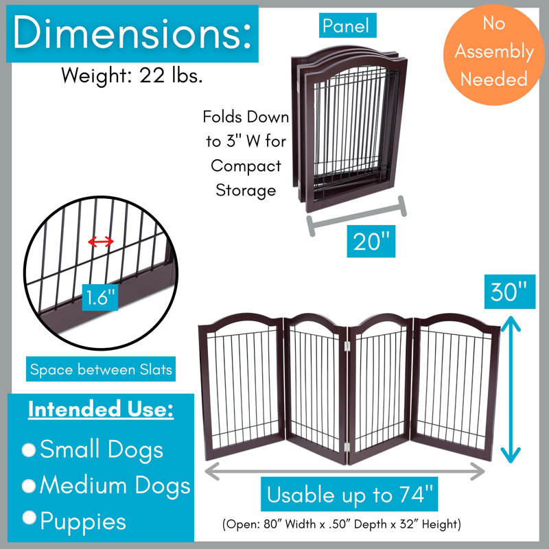 Barrière pour chien BirdRock Home, Espresso