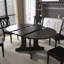 Table de salle à manger extensible ovale avec rallonge amovible et base en forme de X à tréteaux pour cuisines de ferme-130195652