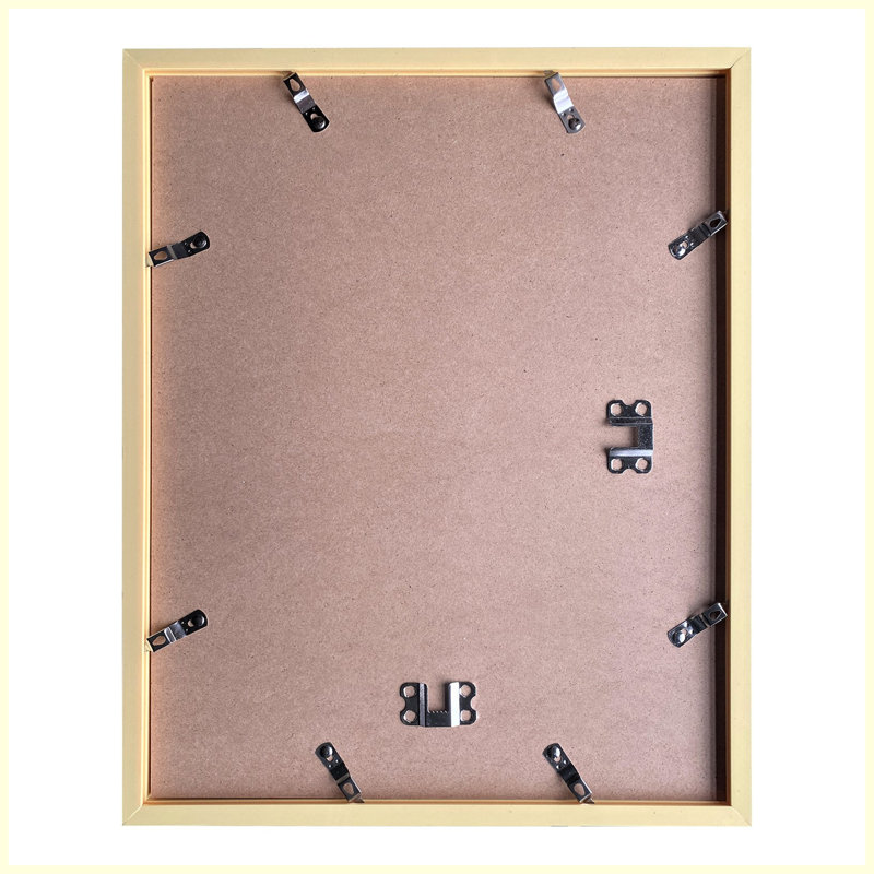 Cadre photo en PVC doré l 13,4 po x H 16,4 po, présentoir mural, paquet de 5 pour photos, œuvres d'art, décor luxueux, Gold