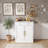 Modern Freestanding Wooden Sideboard with Faux Marble Top, Adjustable Shelves and Drawer-306896318