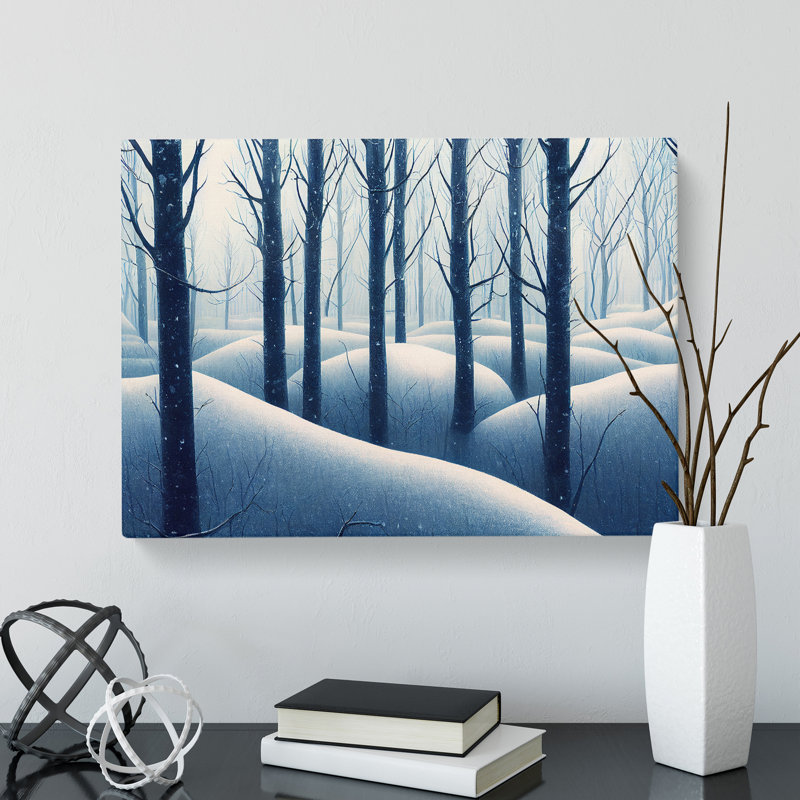 Hopeful Winter Forest - Wrapped Canvas, 40cm H x 60cm W x 3cm D