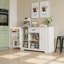 Buffet de style champêtre de 45,7 pouces avec 2 portes, 1 tiroir et des étagères ouvertes-1059253718