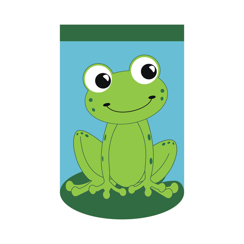 Drapeau de maison grenouille