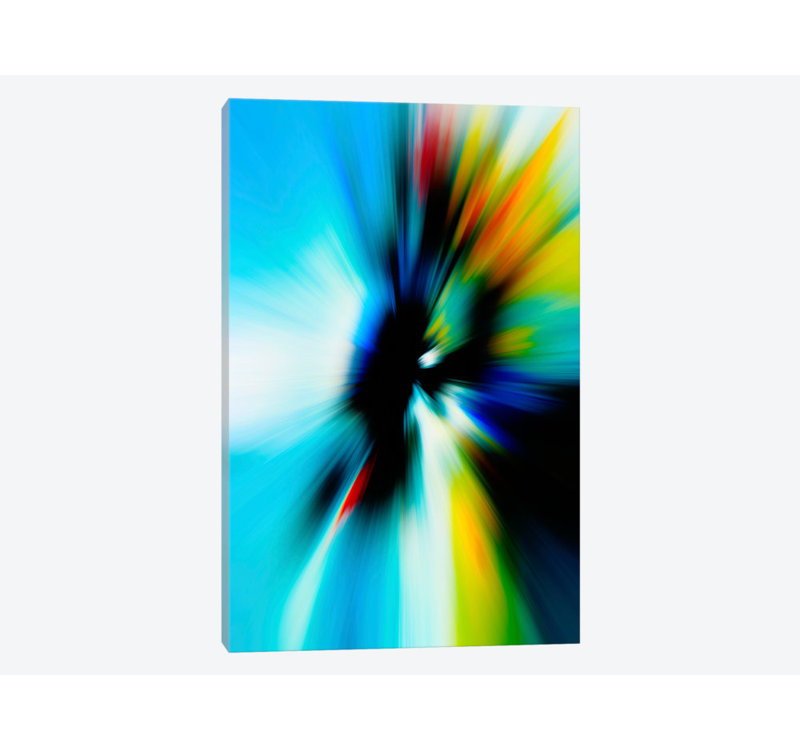 « rage », impression sur toile, H 12 po x l 8 po x P 0,75 po, Pas de tapis, Toile tendue