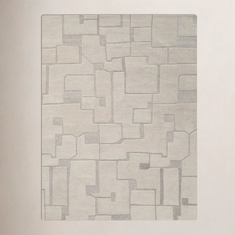 Lira Hand Tufted Wool Flurry Rug, Rectangle 2' x 3'
