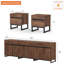 Ensemble de 3 tables de salon, meuble télé et 2 tables de bout avec tiroirs Denton-1884824651