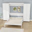 Grand lit escamotable avec armoires de rangement-1314557566