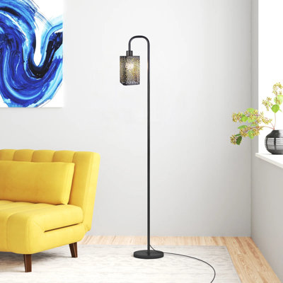 Floor Lamp With Metal Shade Modern Standing Lamps For Living Room Bedroom Office Corner