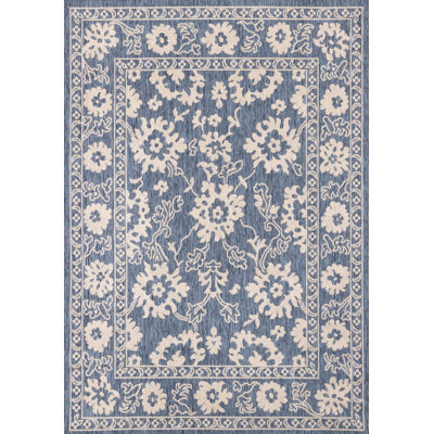 Tapis oriental bleu scandinave intérieur / extérieur