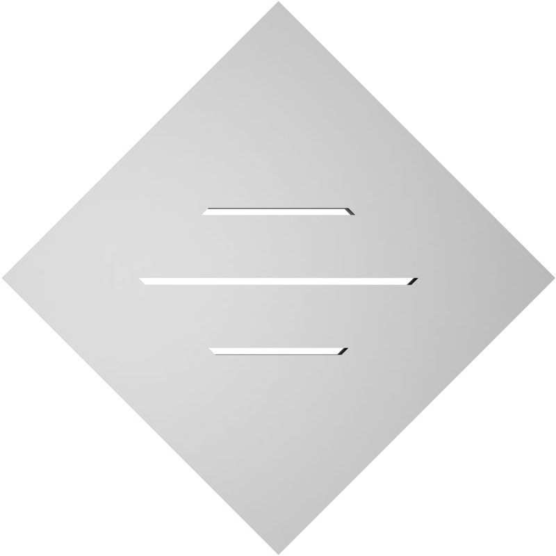 Évent à pignon fonctionnel en uréthane Diamond, H 20 po x l 20 po x P 1 po