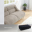 Canapé portable dans une boîte, mousse à mémoire de forme chenille, siège beige moderne pour les espaces de vie