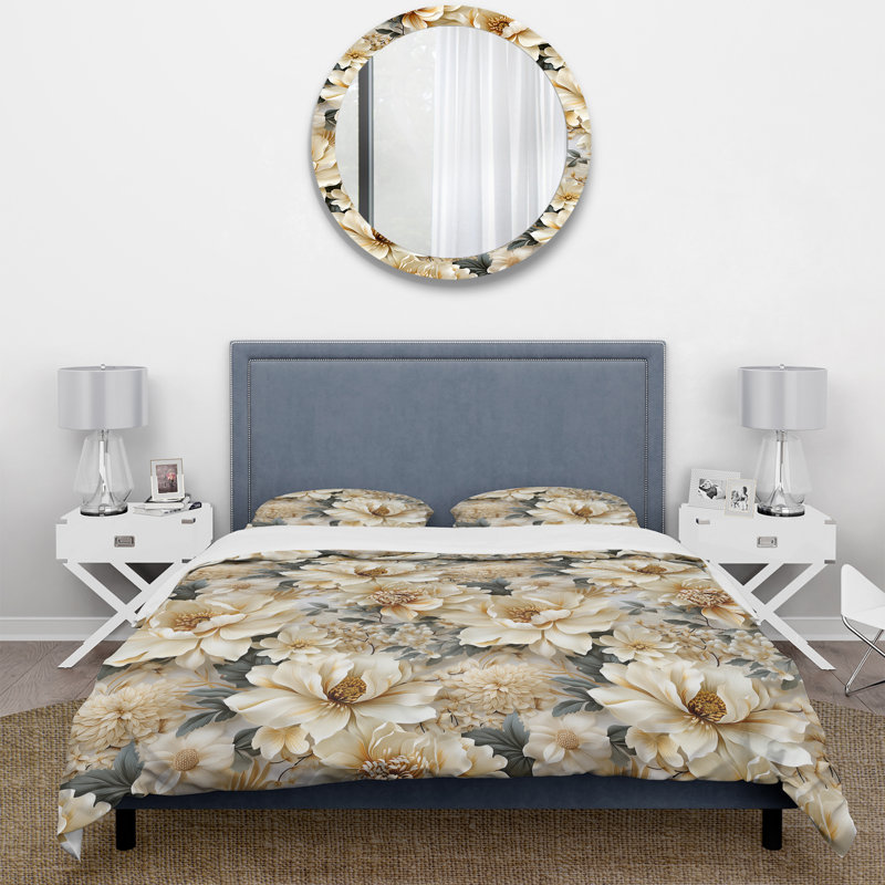 Ensemble de housse de couette Ethereal Serenity, Housse de couette simple + 1 taie décorative stan