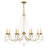 Fabio 8 - Light Steel Dimmable Chandelier-494403449
