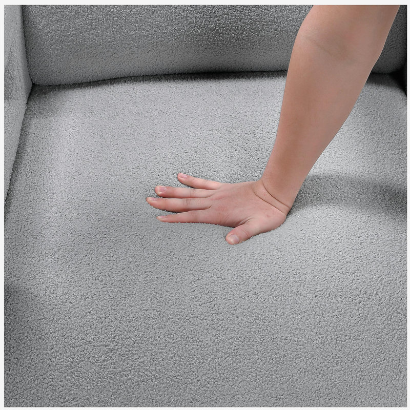Fauteuil d'appoint 1 pièce Luxury, Gris