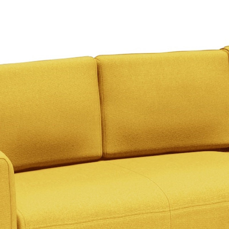 Mize 3 Seater Corner Sofa , Yellow, Right orientated