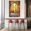 «Vibrant European Courtyard», art mural rétro-129478360