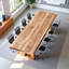 Tablette de conférence en bois massif de style industriel moderne-2137854245