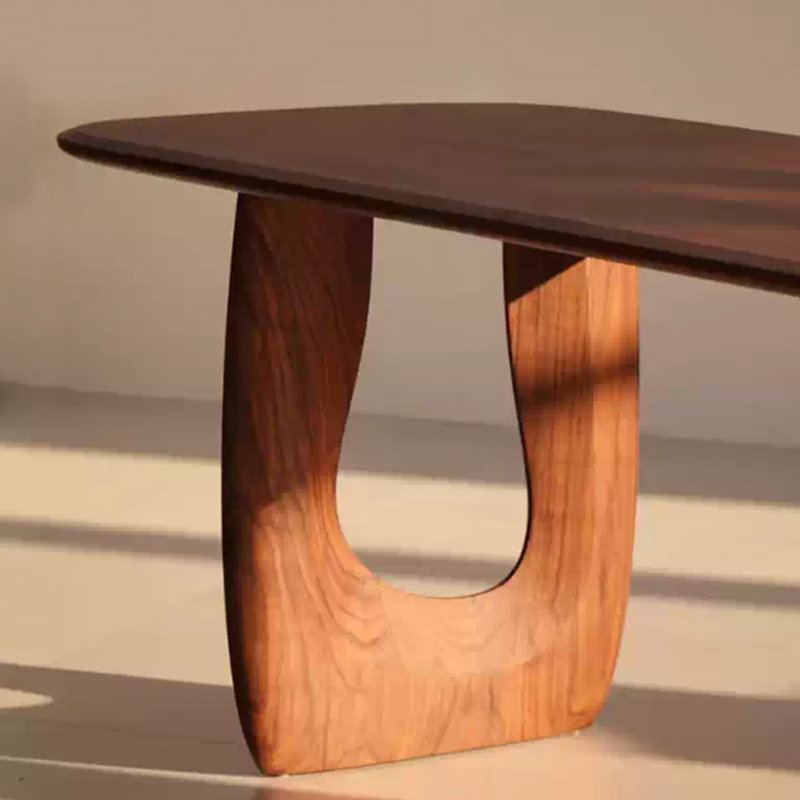 Table de salle à manger unique en bois de frêne, H 29,53 po x L 62,99 po x P 31,5 po