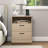2 Drawers Nightstand With Charging Station-1990709993