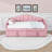 Upholstered Twin Daybed with Twin Pop-Up Trundle, USB & Type-C Ports and Pockets-1230903839
