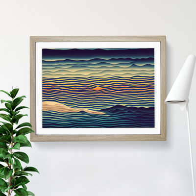 Exquisite Abstract Mountains - Single Picture Frame Print