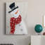 Bonhomme de neige festif I, toile tendue avec châssis de qualité supérieure - prête à être accrochée-275891435