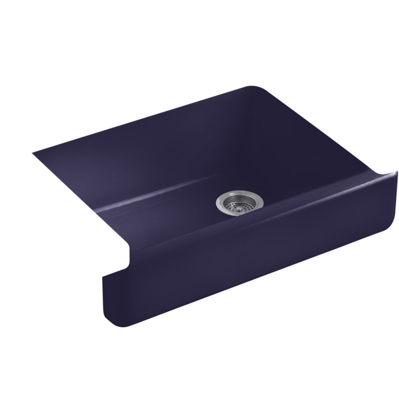 Whitehaven 30" L x 22" W Farmhouse Kitchen Sink, Indigo Blue