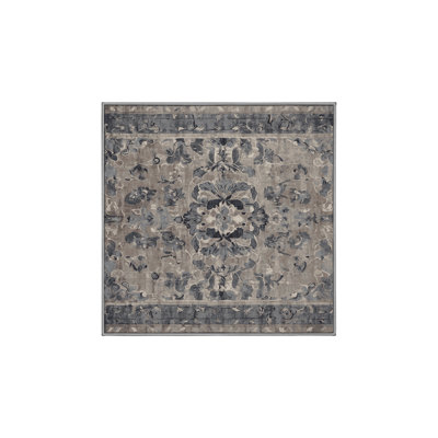 Machine Washable Gray Area Rug