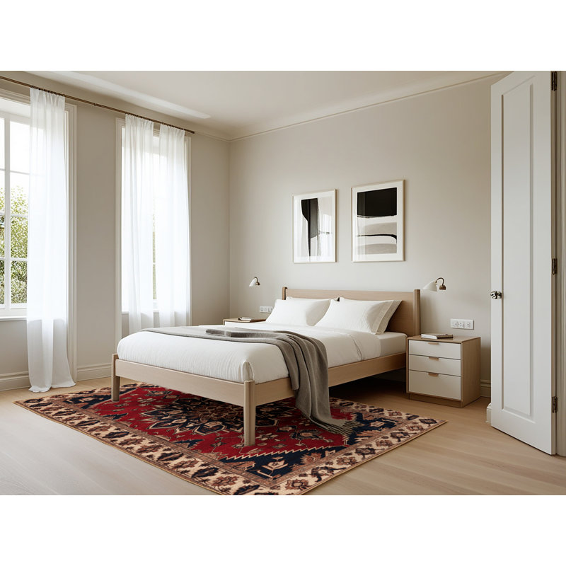 Tapis brun lavable à la machine, Rectangle 5 pi x 7 pi