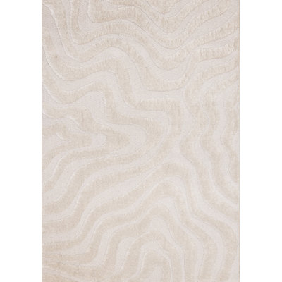 8' X 11' White Area Rug