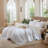 MooMee Lightweight Quilt Set 100% Washed Cotton Linen-Like Stripe Stitch Breathable All-season -114492300-114492298