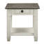 Table d'appoint en bois et brun Rosy