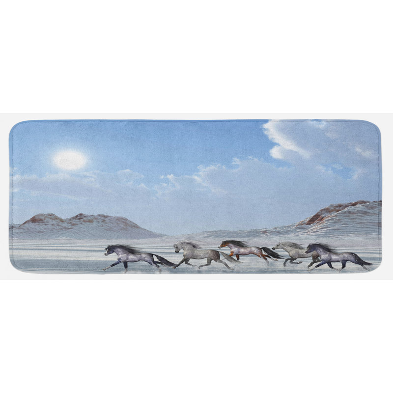 Tapis de cuisine à chevaux