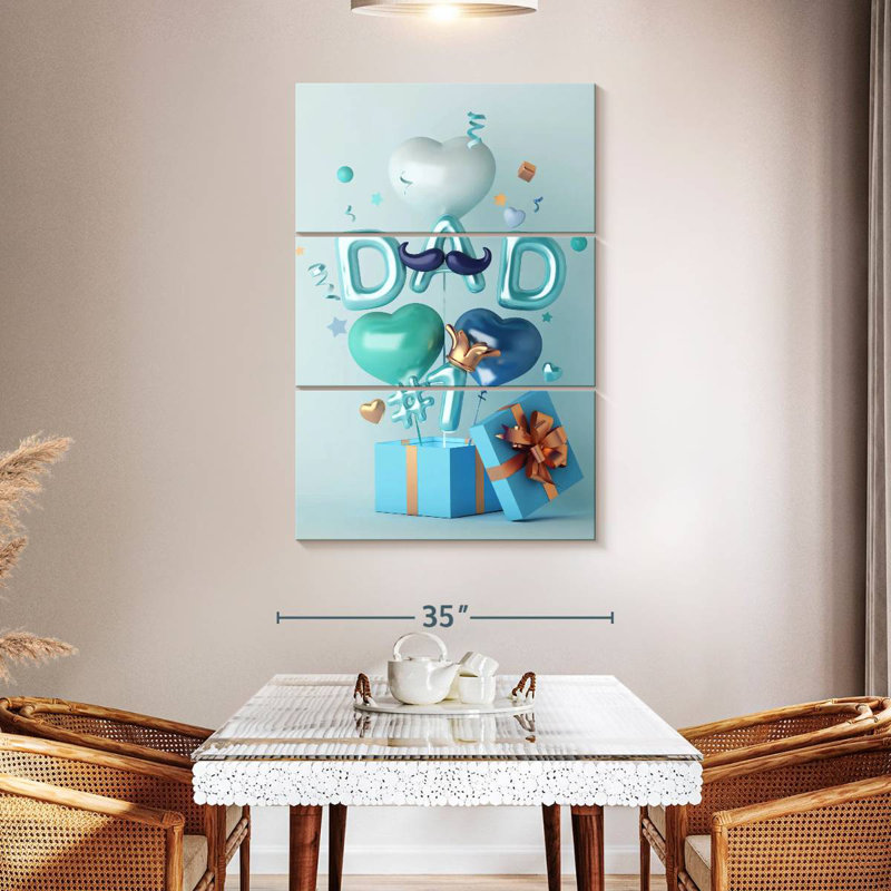 Lelend Father's Day Surprise, 50" H x 32" W