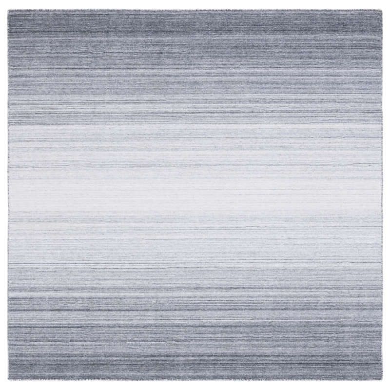 Kilim Flat Weave Performance Ombre Rug, Square 6'
