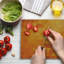 Ambesonne Burnt Orange Cutting Board Large Size Shapes and Patterns Burnt Orange