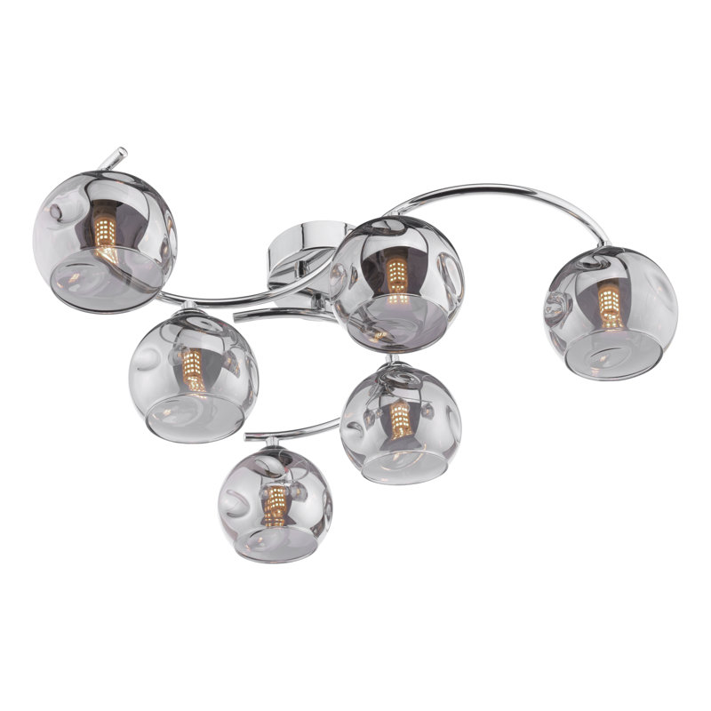 Flush Mount, 21" H x 65" W x 65" D, Polished Chrome