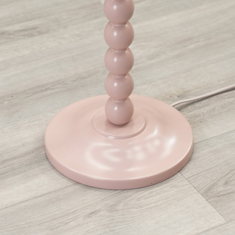 Bobbles 149cm Traditional Floor Lamp, Rose Pink