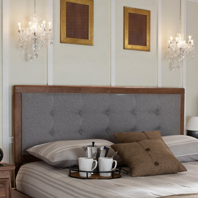 Kaeyla Upholstered Panel Headboard by Latitude Run