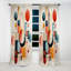 Waban - Modern Shapes Abstract Blackout Curtain - 1 Panels-1530777086