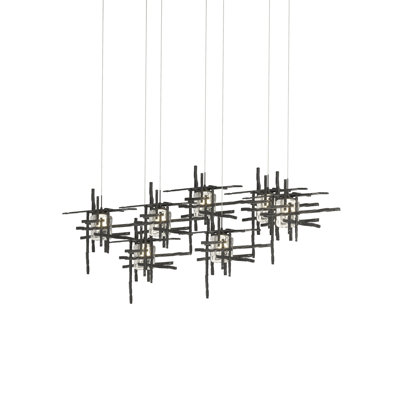 Tura 7-Light Glass Rectangular Pendant