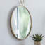 Miroir rond en fer