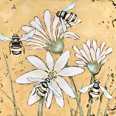Teagun Busy As A Bee II by Jade Reynolds - Wrapped Canvas Print