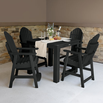 Anette 4-Person 42" Square, Counter-Height Dining Set