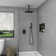 12" Wall or Ceiling-Mount Ultra Thin Rainfall Shower Head 2.5 GPM