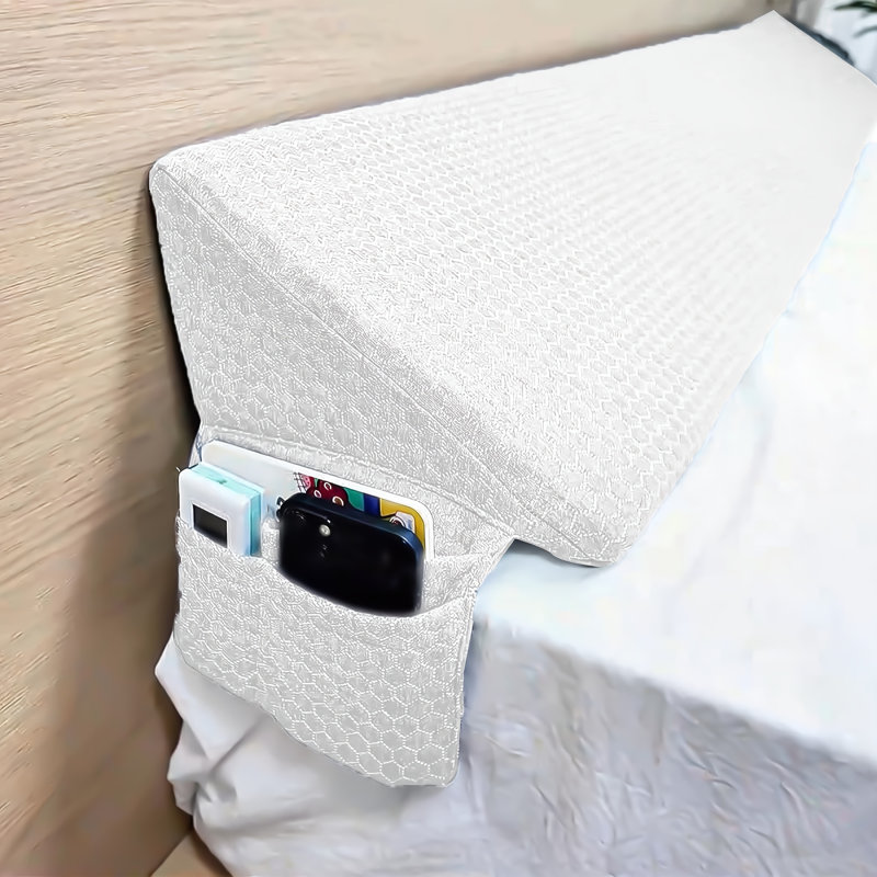 Coussin de lit - tissu hypoallergénique, rembourrage de tête de lit (0 à 8 po), coussin de matelas pour un confort ultime