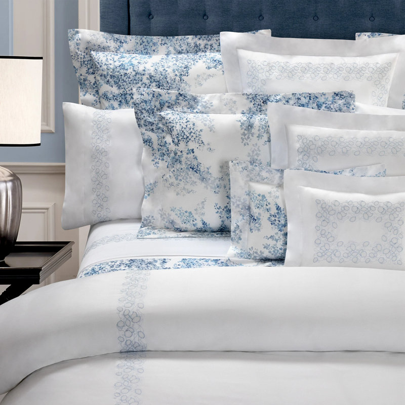 Glicine Sateen Pillow Case, King, Colonial Blue