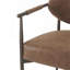 Ensemble de 2 chaises de salle à manger modernes, rembourrées avec structure en fer bronze, fauteuils d'appoint pour la cuisine et le restaurant